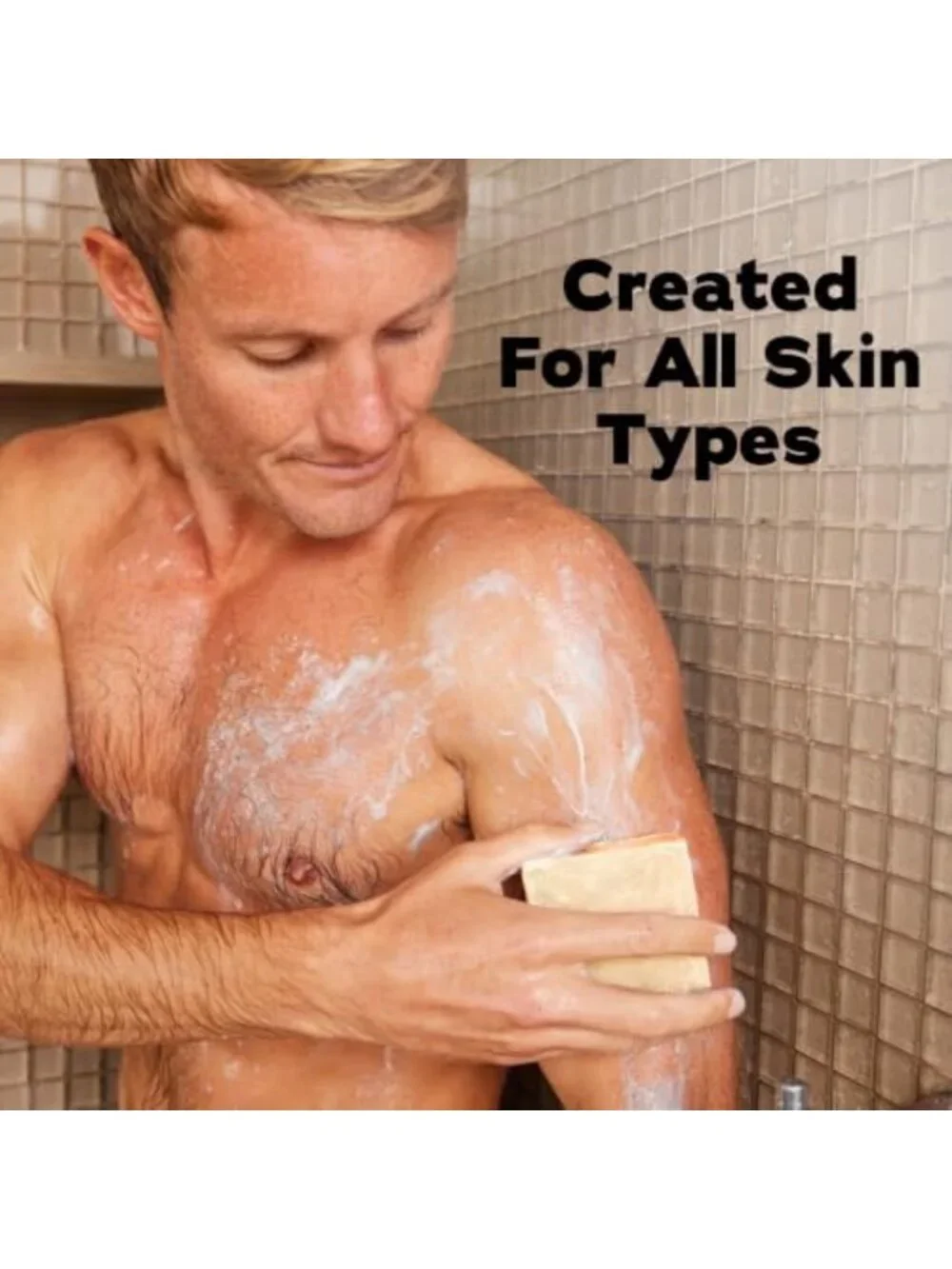 Natural Men’s Bar Soap Set - Cold Process Body Soap with Essential Oils (5 Pack)